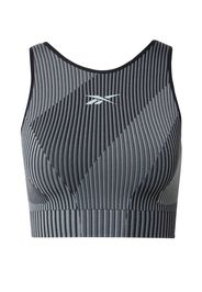 Reebok Sport Top sportivo  nero / grigio sfumato / bianco