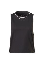 Reebok Sport Top sportivo  nero / bianco