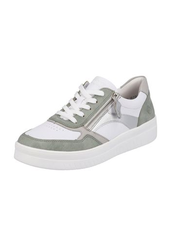 REMONTE Sneaker bassa  verde / argento / bianco