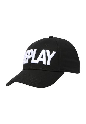 REPLAY Cappello da baseball  nero / bianco