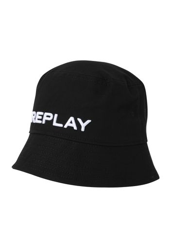 REPLAY Cappello  nero / bianco