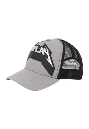 REPLAY Cappello da baseball  grigio / nero / bianco