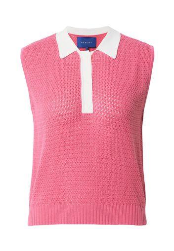 Résumé Top in maglia 'MISTYRS'  rosa / bianco