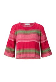 Rich & Royal Pullover  verde / rosa / lampone