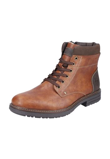 RIEKER Boots stringati  marrone / antracite