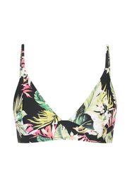 RIP CURL Top per bikini 'ON THE COAST'  nero / verde chiaro / verde / oliva / rosa