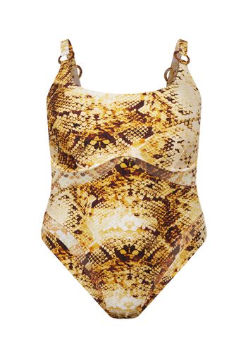 River Island Plus Costume intero  marrone / giallo / bianco