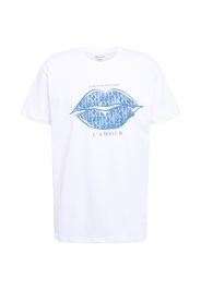 River Island Plus Maglietta 'LAMOUR'  bianco / blu chiaro