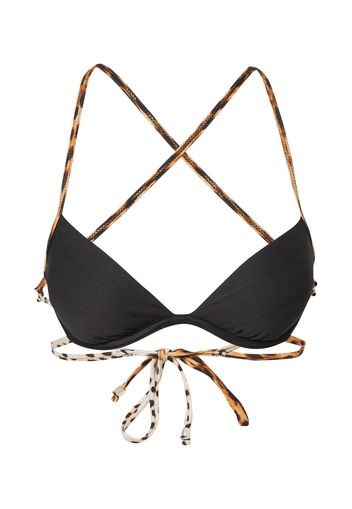 River Island Top per bikini  nero / marrone