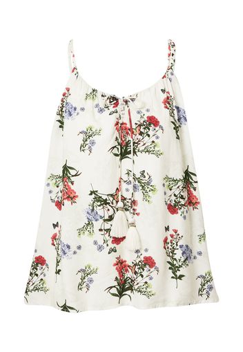 River Island Top  bianco / colori misti