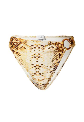 River Island Pantaloncini per bikini  giallo / marrone / beige