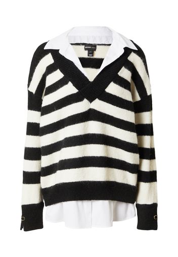 River Island Pullover  nero / bianco