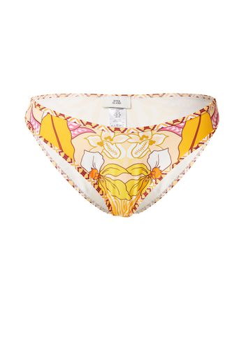 River Island Pantaloncini per bikini  giallo oro / arancione chiaro / rosa / bianco