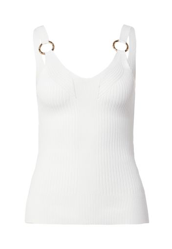 River Island Top in maglia  oro / bianco