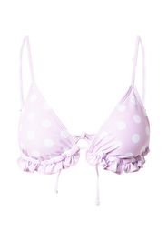 River Island Top per bikini  lilla chiaro / bianco