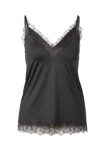 rosemunde Top  grigio scuro / nero