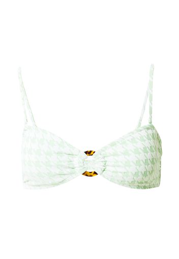 ROXY Top per bikini 'CHECK IT'  menta / bianco