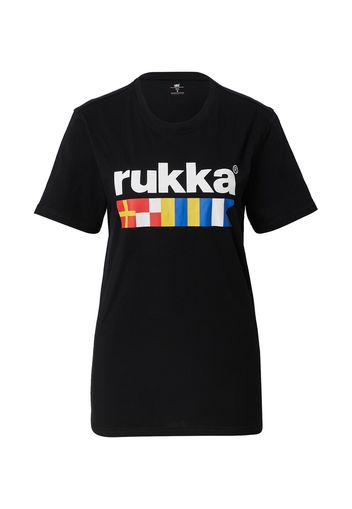 Rukka Maglietta 'VALKOJA'  nero / bianco / blu / rosso / giallo