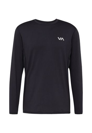 RVCA Maglia funzionale  nero / bianco