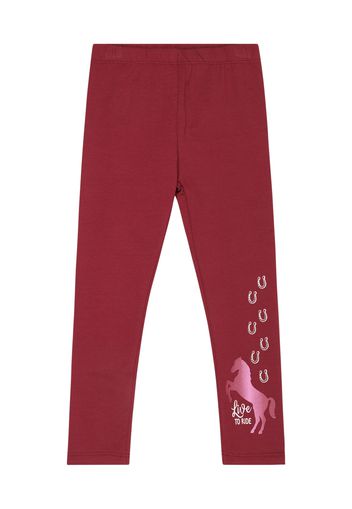 SALT AND PEPPER Leggings 'Horse'  rosa antico / borgogna / bianco