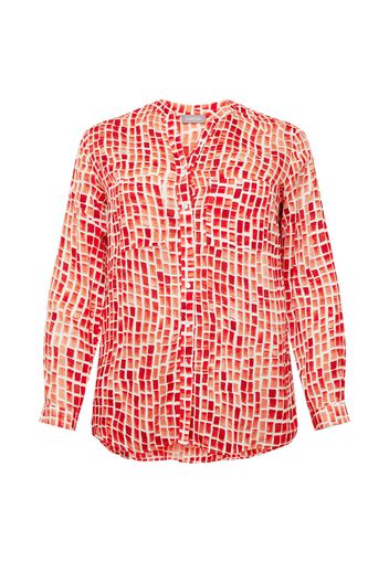 SAMOON Camicia da donna  rosso / bianco / arancione