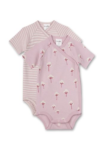 Sanetta Pure Tutina / body per bambino  rosa / bianco naturale / ciclamino