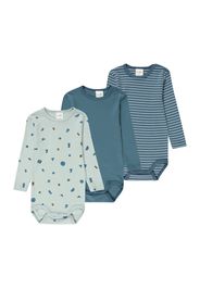 Sanetta Pure Tutina / body per bambino  cachi / petrolio / verde pastello / bianco