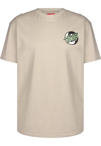 Santa Cruz Maglietta 'Yin Yang'  beige / verde / nero / bianco