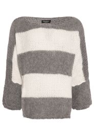 SASSYCLASSY Pullover extra large  grigio scuro / bianco