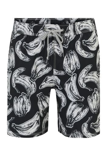 SAXX Pantaloncini da surf 'OH BUOY'  nero / bianco