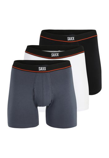 SAXX Boxer  grigio argento / corallo / nero / bianco