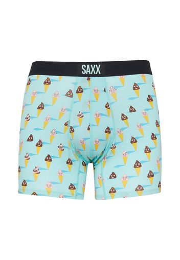 SAXX Boxer 'VIBE'  acqua / marrone scuro / giallo / nero