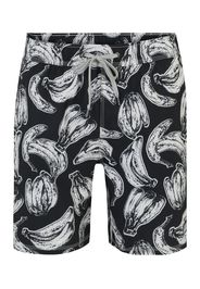 SAXX Pantaloncini da surf 'OH BUOY'  nero / bianco