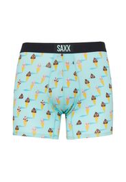 SAXX Boxer 'VIBE'  acqua / marrone scuro / giallo / nero