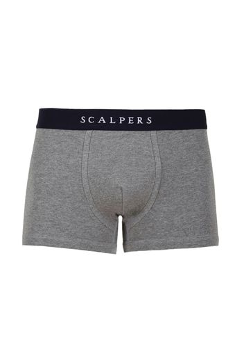 Scalpers Boxer 'Nos Just'  grigio sfumato / bianco / navy