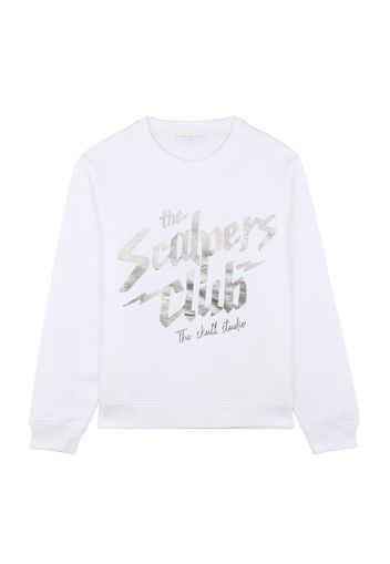 Scalpers Sweatshirt 'Scalpers Club'  bianco / grigio