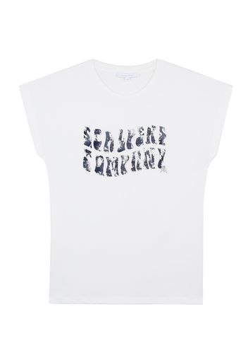 Scalpers Shirt  bianco / grigio / blu scuro