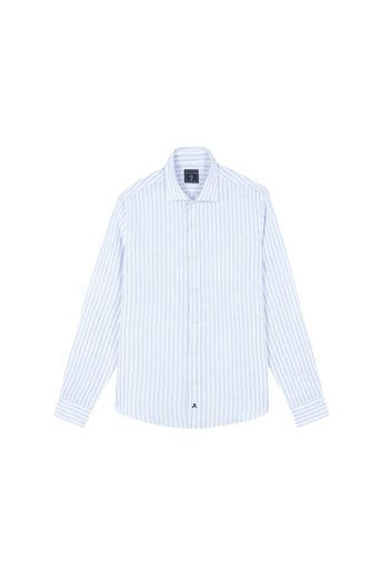 Scalpers Camicia  blu fumo / bianco