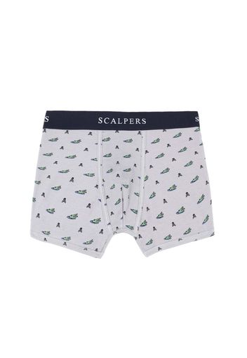 Scalpers Boxer 'Just Funny'  marino / blu chiaro / grigio chiaro / verde chiaro / bianco