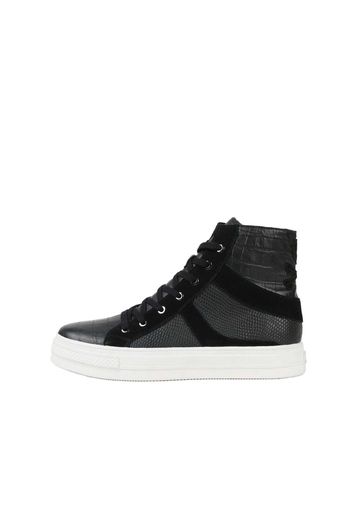 Scalpers Sneaker alta 'Miri'  nero / nero denim