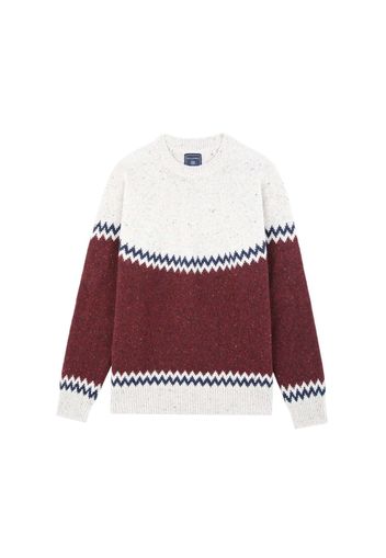 Scalpers Pullover  beige / navy / borgogna