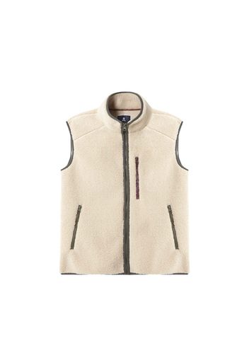 Scalpers Gilet  beige / oliva / rosso ciliegia