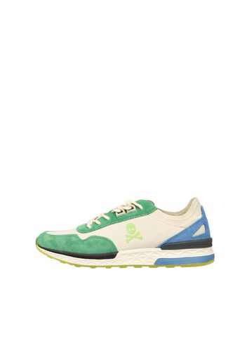 Scalpers Sneaker bassa 'Moon'  crema / blu / verde erba