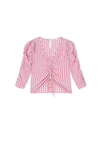 Scalpers Maglietta 'Gingham'  malva / rosa / bianco