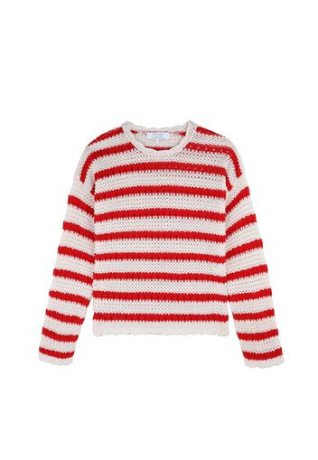 Scalpers Pullover  rosso / bianco