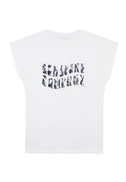 Scalpers Shirt  bianco / grigio / blu scuro