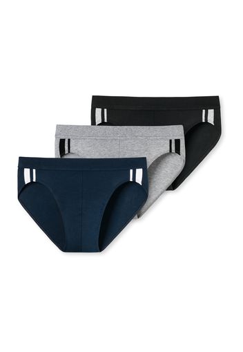 SCHIESSER Slip 'Rio'  marino / nero / grigio sfumato