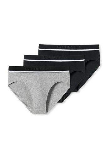 SCHIESSER Slip  grigio sfumato / nero / bianco