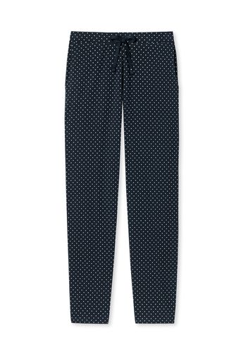 SCHIESSER Pantaloncini da pigiama  blu scuro / bianco