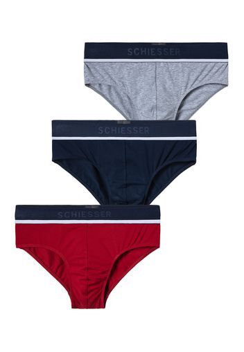 SCHIESSER Slip  navy / grigio / rosso / nero